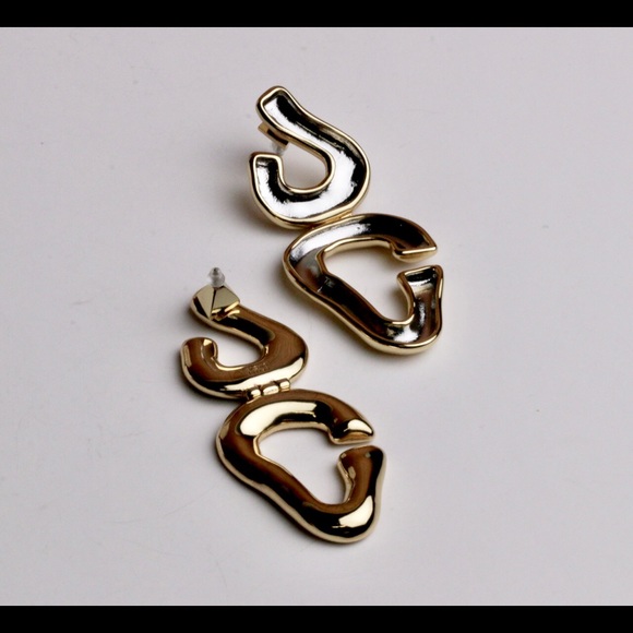 Alexis Bittar Two Tone Sculptural Drop Earrings - Picture 4 of 6